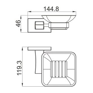 Мыльница Gappo G0702-3 золото